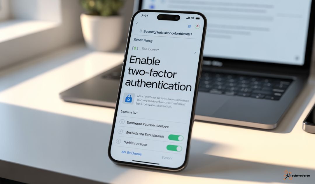 Enable Two-Factor Authentication (2FA) Everywhere Possible