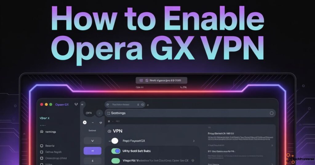 How to Enable Opera GX VPN